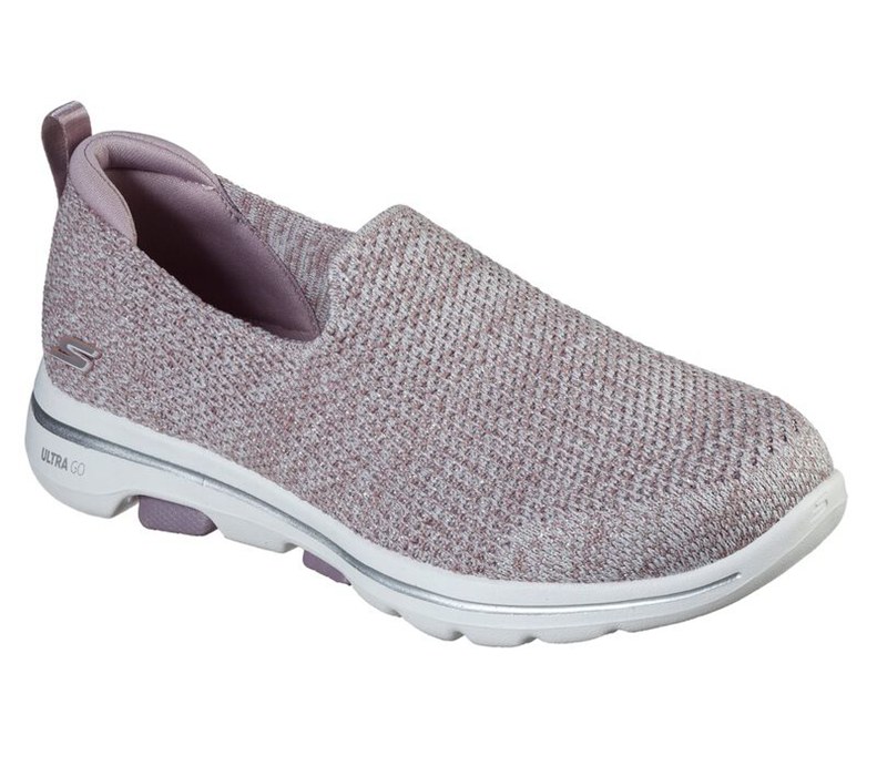 Skechers Dam Ljus Lila Slip On - Gowalk 5 - Wonderful - Sverige (LCNTP-2439)